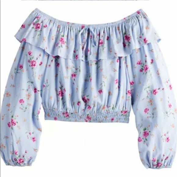 NWT 2 piece set top & skirt in Dusty Blue - Picture 2 of 12